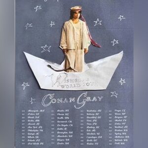 Conan Gray Tour VIP wishbone world tour Graphic Poster and confetti